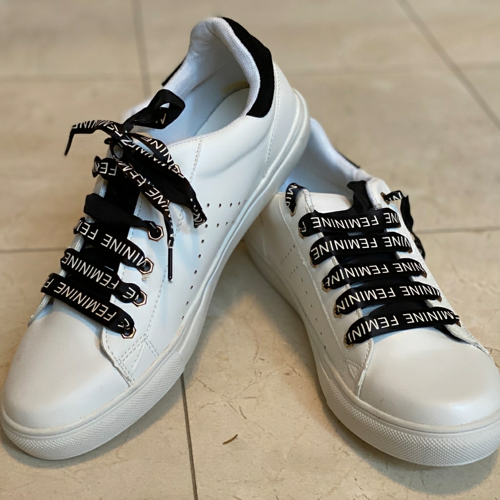 White sneakers
